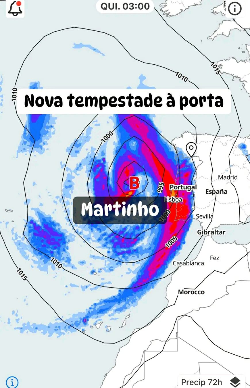 Tempête Martinho :Arrivée d’une Nouvelle Tempête Atlantique et Son Impact sur le Maroc